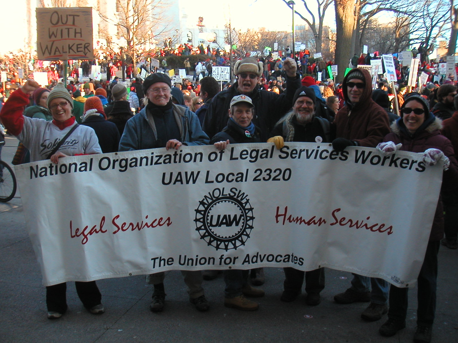NOLSW Demonstrate in Madison, Wisconsin